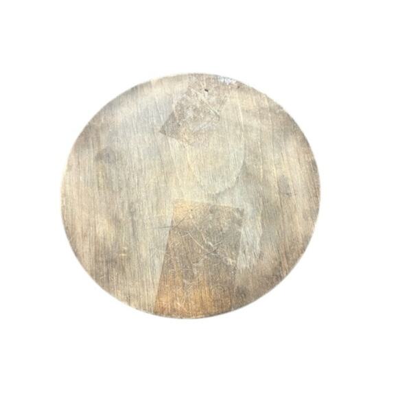 Vintage Genuine Wooden Cheese Board With Covered Dome Heavy Clear Glass Cover - Picture 6 of 7